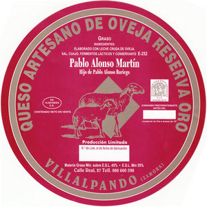 Queso puro de oveja reserva oro
